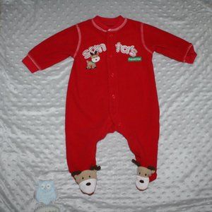3/$20 Unisex Christmas sleeper reindeer 3 months